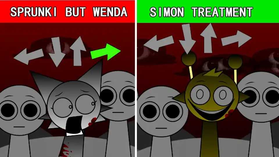 Sprunki But Wenda vs Simon Treatment